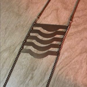 Brass ladder necklace